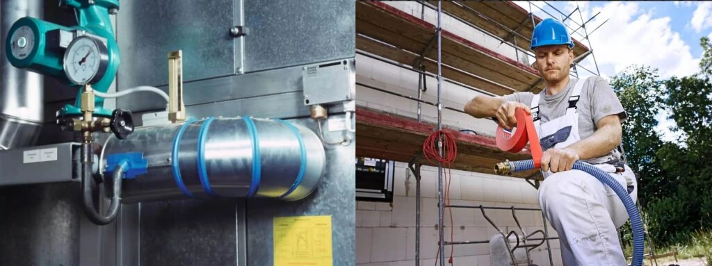 Applicazione del nastro tesa® 4651 su superfici irregolari e tubazioni